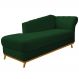 Recamier Vanessa 140cm Lado Esquerdo Suede Verde - Amarena Móveis