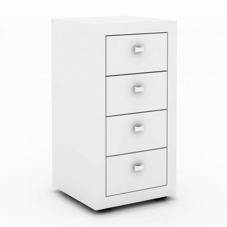 Gaveteiro 4 Gavetas ME4133 Branco - Tecno Mobili