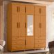 Guarda-Roupa Casal Triton 11 Portas 6 Gavetas Cinamomo