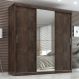 Guarda Roupa Casal Paris 3 Pts Corre 2gav C/ Esp Chocolate