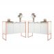 Armario Industrial 3 Portas Branco Cobre Conjunto 2 Peças
