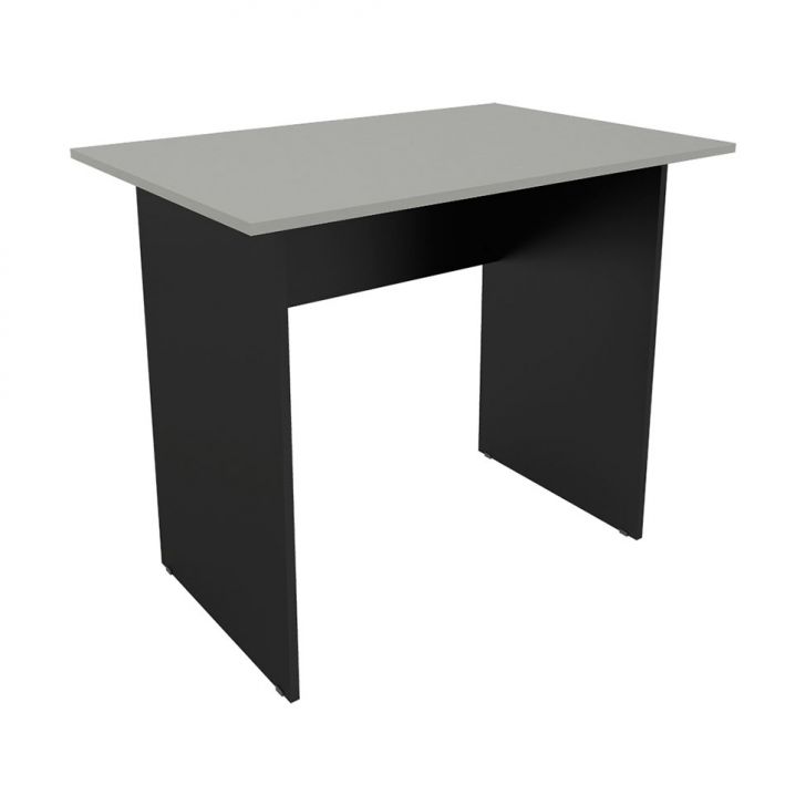 Mesa De Escritório New City Retangular 90 cm Preto & Cinza