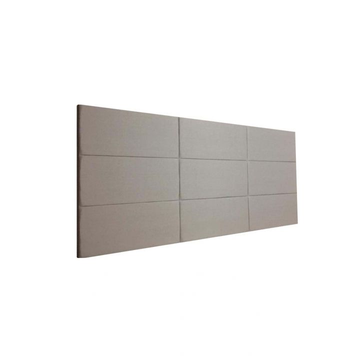 Cabeceira Estofada King 9 Blocos Não é Segredo Veludo Austin Cru 195x90