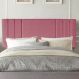 Painel Estofada Grécia 100CM Solteiro Suede Rosa - D A DECOR