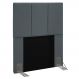 Cabeceira Cama Box Solteiro 90CM Pérola D10 Suede Cinza - Mpozenato