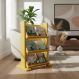 Revisteiro de Piso Chão Porta Revistas Livros - Amarelo Laca