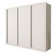 Guarda Roupa 3 Portas de Correr 6 Gavetas Nápoli Minastex Branco