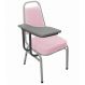 Cadeira Universitária Empilhável Linha Hotel Plus Rosa