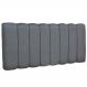 Cabeceira Cama Box Painel Casal 140 cm Dubai W01 Linho Chumbo - Lyam Decor