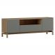 Rack Para TV 65 Polegadas 2P 1G 180 cm 2154 Oak Ferrolack Milani Store