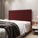 Cabeceira Atlas 195 para Cama King N-034 Veludo Bordô Aradecor