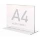 Display Expositor T A4 21x30cm Horizontal Acrílico Ps Balcão