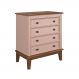 Cômoda 4 Gavetas - Rosa