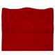 Cabeceira Casal 140cm Dunas Veludo Vermelho - Montanaris Decor