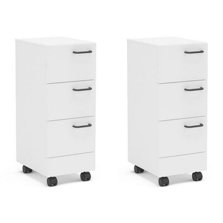 Conjunto com 2 Gaveteiros Osaka 6 GV Branco