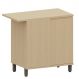 Balcão Canto Reto para Cozinha 1 Porta MDP/MDF Aurora Carvalho