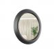 Espelho Decorativo Call Preto 60 Cm Redondo Preto, 60 cm