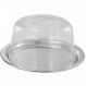 Queijeira Com Tampa Acrílica Transparente e Bandeja em Inox 21cm
