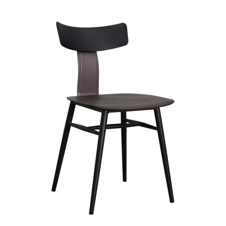 Cadeira Analu Preta e Cinza