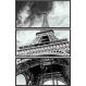 Quadro Decorativo Com Impressão No Vidro - Trio Torre Eiffel Horizontal