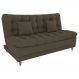 Sofa Cama 2 Lugares 185 cm Duda Veludo Light B256 Marrom Claro Milani Store