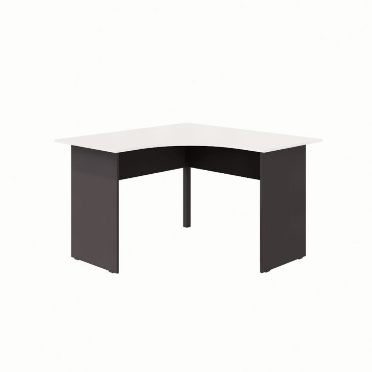 Escrivaninha em L New City Cinza e Preta 120 cm