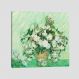 Quadro Van Gogh Rosas Tela No Chassi 40X40Cm