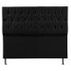 Cabeceira Solteiro 0,90m Madrid Suede Preto - Pallazio
