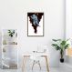 Quadro Astronauta Baseball 60x43 Caixa Marrom