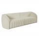 Sofá 04 Lugares Para Sala De Estar 292 cm Lazio M03 Bouclê Bege Claro - Lyam Decor