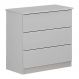 Mesa de Cabeceira 028 com 3 Gavetas Valverde Branco