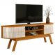 Rack Bancada Tv 75 Pol 2P 183 cm Valencia Cinamomo Off White MADETEC