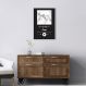 Quadro Gênero Musical Pop 43x30 Filete Branco Preto