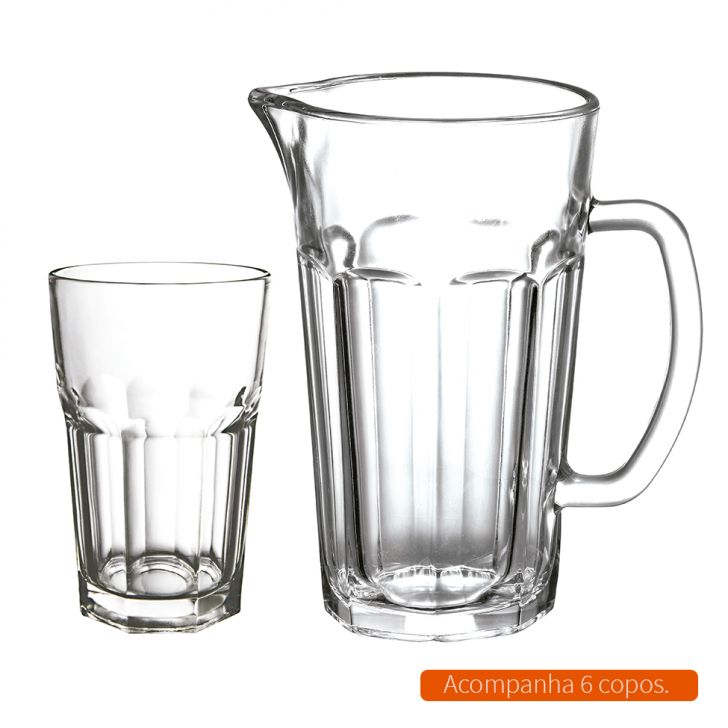 Conjunto Para Refresco Com 7 Peças Dynasty Incolor 1,2l
