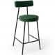 Banqueta Baixa Para Cozinha Sala De Jantar Bancada Milão L02 Facto Verde Musgo - Lyam Decor