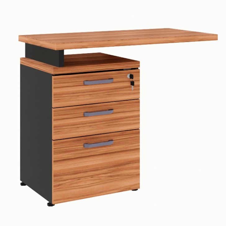 Gaveteiro com Extensor Yaris 3 GV Nogal Sevilha e Preto