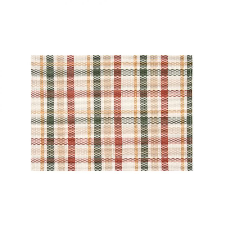 Jogo Americano Retangular Prior Xadrez Vermelho e Verde