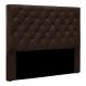 Cabeceira Casal 1,40m Toledo Suede Marrom - Pallazio
