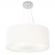 Pendente Cilíndrico Md-4047 Cúpula em Tecido 50x21cm Branco - Bivolt