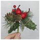1 Ramo Pera Decoração De Natal Artificial Com Brilho 16cm