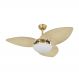Ventilador de Teto Kovalski Dourado 3 Pás Palmae Natural 220V