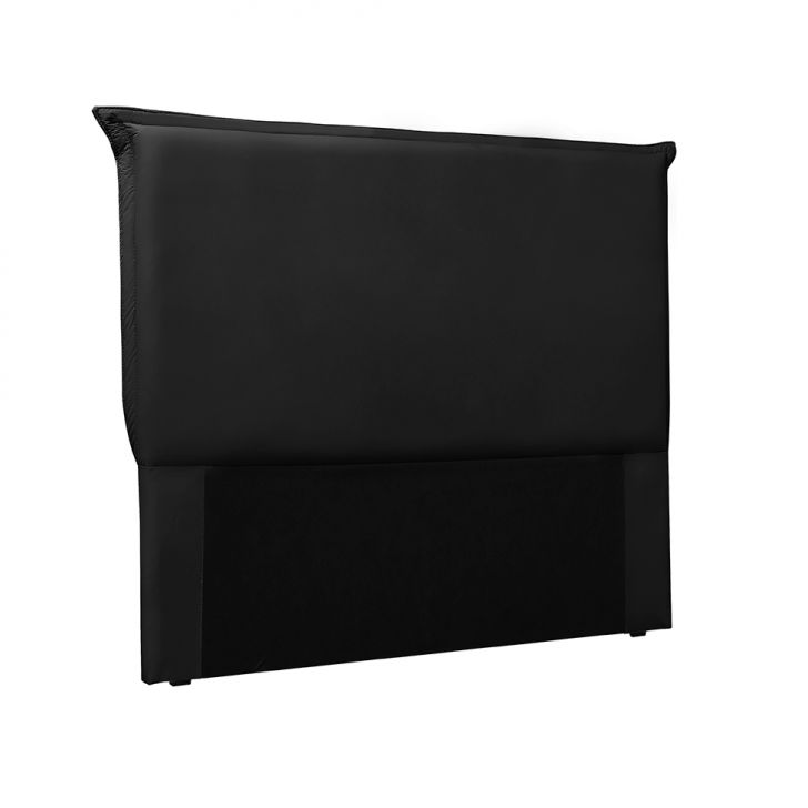 Cabeceira Solteiro Veneza Poliuretano Preta