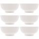 Conjunto 6 Tigelas Brancas de Porcelana 540ml Bowls Lyor Clean para Sopas Caldos Saladas