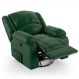 Poltrona do Papai Reclinável Pietra Glider Giratória FH9 PU Verde Musgo - Mpozenato