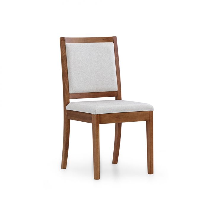 Cadeira Burke Linho Cru e Avelã