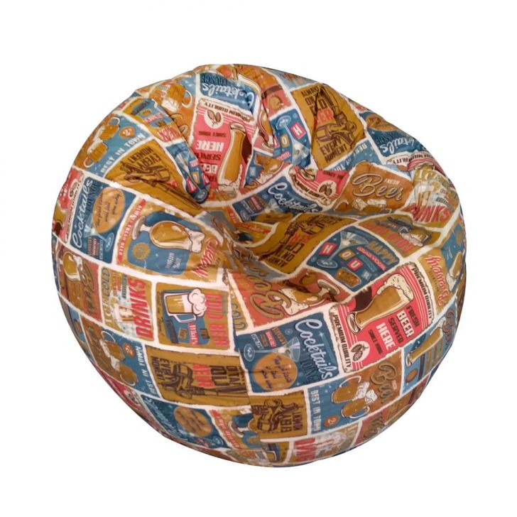 Puff Redondo Happy Hour Colorido