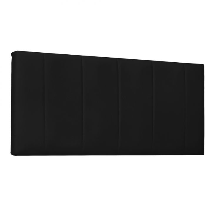 Painel para Cama Box Casal Ravenna Poliuretano Preto