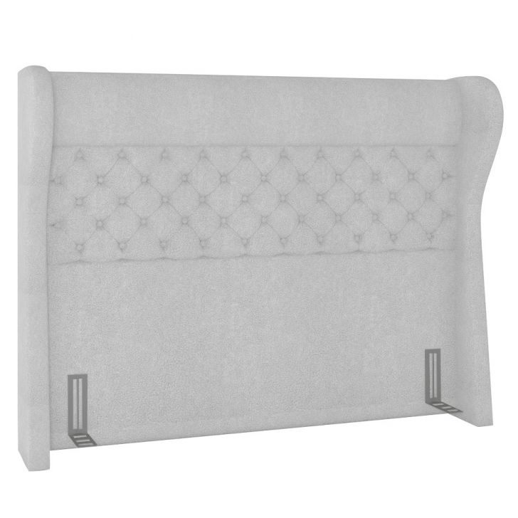 Cabeceira Cama Box Casal 140cm Trinidad P02 Boucle Branco - Mpozenato