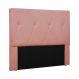 Cabeceira Decorativa Queen Size 1,60M Yves Veludo Rosa G63 - Gran Belo
