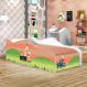 Mini Cama Like Trem dos Bichinhos Infantil Com Colchão